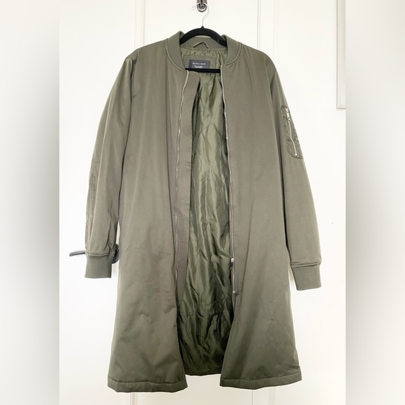 Long ZARA bomber jacket - Picture 1 of 5